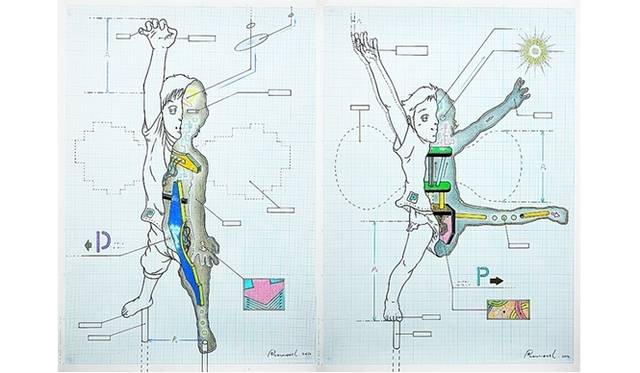 無題 / 2011 / 方眼用紙、鉛筆、色鉛筆/ 420x30cm<br />Courtesy of MORI YU GALLERY