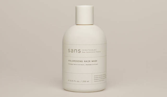 <strong>sans｜ソンズ</strong>　＜柔らかいヘア用＞ボリューマイジングヘアウォッシュ2415円（250ml）※2013年4月1日発売