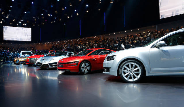 ジュネーブモーターショーの前日、前夜祭ともいえる恒例の「フォルクスワーゲン グループ ナイト」が開催され、同グループのあらたな顔ぶれたちが一堂に会した