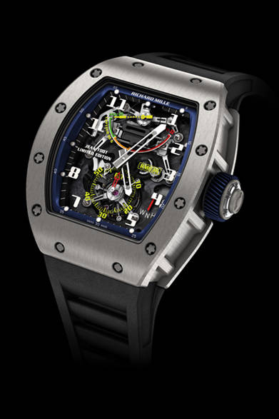 <strong>RICHARD MILLE｜リシャール・ミル</strong>「RM036 トゥールビヨン Gセンサー ジャン・トッド」手巻き、チタンケース、世界限定15本、4725万円（予価）。今秋発売予定