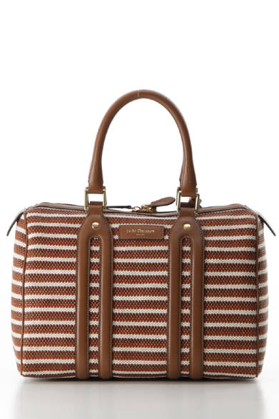 <strong>J&M DAVIDSON｜J&M デヴィッドソン</strong> 春夏らしい新素材で登場のミニ・ボストン「GARBO」 [W30×H21×D17cm] 13万200円