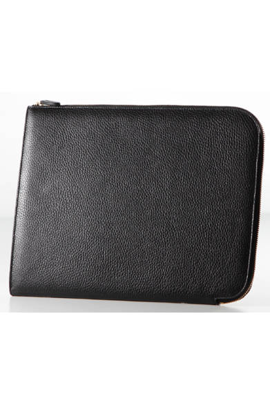 <strong>J&M DAVIDSON｜J&M デヴィッドソン</strong> 「MEDIUM DOCUMENT CASE」（ブラック） [W32.5×H24×D1.5cm] 6万9300円