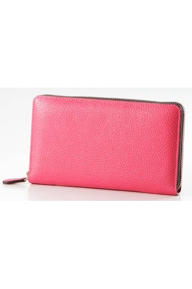 <strong>J&M DAVIDSON｜J&M デヴィッドソン</strong> 「NEW SIZE L ZIP WALLET」（ゼラニウム） [W18.5×H10.5×D2cm] 5万670