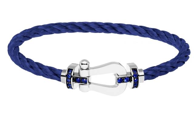 <strong>FRED｜阪急うめだ本店にてポップアップイベント開催</strong> フォース10ブレスレット　WG×ブルーサファイア×SS（ネイビー） 46万7250円