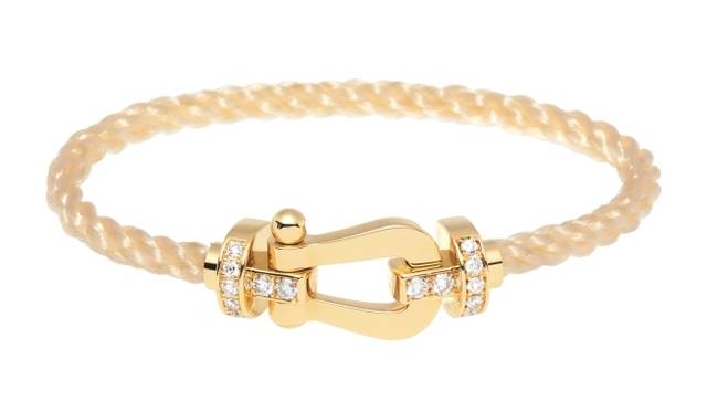 <strong>FRED｜ブライダルフェア</strong> フォース10ブレスレット　YG×DIA×PET（サンド） 50万4000円