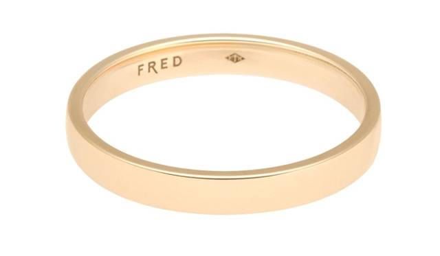 <strong>FRED｜ブライダルフェア</strong>　「フレッド フォー ラブ」リング　YG（2.8ｍｍ） 7万6650円