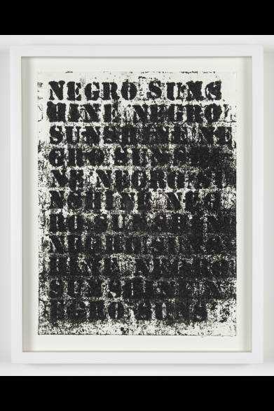 期間│3月29日（金）～6月30日（日）　※月曜休み<br />時間│12:00～20:00<br />会場│ラットホールギャラリー<br />東京都港区南青山5-5-3 B1<br />Tel.03-6419-3581<br /><br />Glenn Ligon<br />Study for Negro Sunshine #52 (2010)<br />oilstick, coal dust, and gesso on paper<br />30.5 x 22.9 cm (12 x 9 in.)<br />© Glenn Ligon Courtesy of the artist