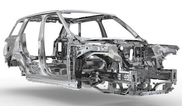 新型レンジローバー スポーツは、レンジローバー譲りのアルミボディをまとい、軽量化をはかった