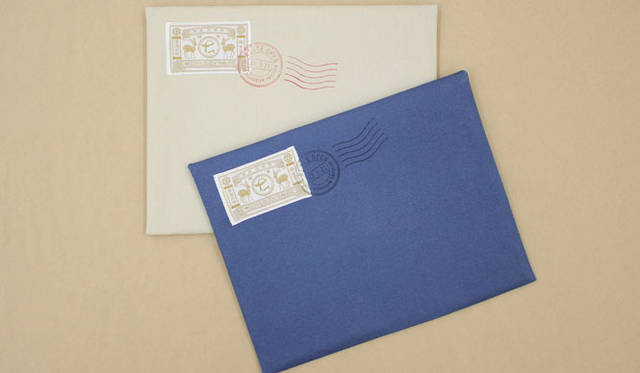 <strong>中川政七商店</strong>　丸の内KITTE4階「中川政七商店 東京本店」　オープン記念限定商品「封筒ポーチ」1575円