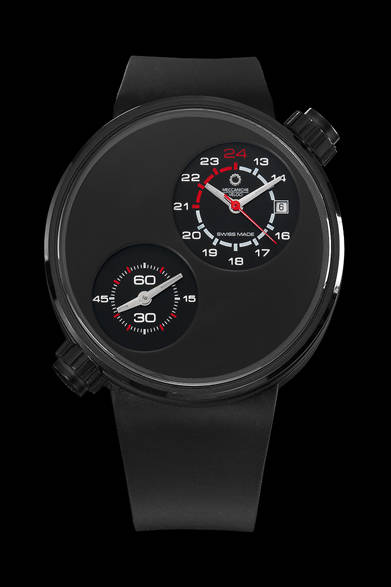 <strong>MECCANICHE VELOCI│メカニケ・ヴェローチ</strong>　「ドゥエヴァルヴォレ エボリューション IPB ブラック」ブラックIPBチタニウムケース、36万7500円