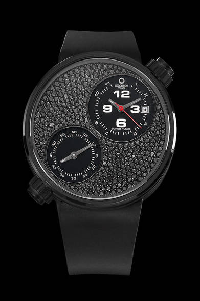 <strong>MECCANICHE VELOCI│メカニケ・ヴェローチ</strong>　「ドゥエヴァルヴォレ エボリューション カーボン」ブラックIPBチタニウムケース、カーボンファイバーダイアル、46万2000円