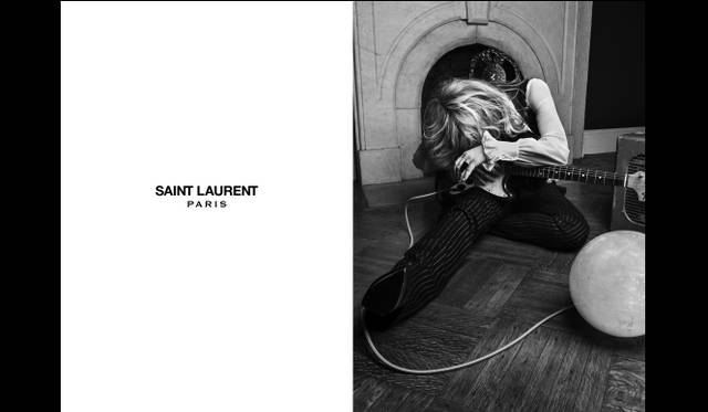 <strong>SAINT LAURENT｜サンローランの2013年秋冬キャンペーン</strong>　SAINT LAURENT MUSIC PROJECT STYLING & PHOTOGRAPHY HEDI SLIMANE　COURTNEY LOVE 