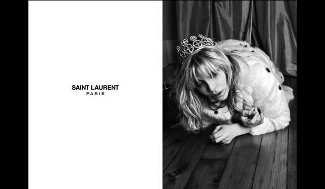 <strong>SAINT LAURENT｜サンローランの2013年秋冬キャンペーン</strong>　SAINT LAURENT MUSIC PROJECT STYLING & PHOTOGRAPHY HEDI SLIMANE　COURTNEY LOVE 