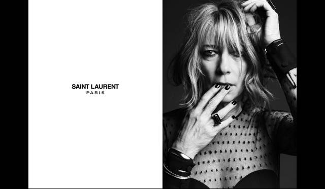 <strong>SAINT LAURENT｜サンローランの2013年秋冬キャンペーン</strong>　SAINT LAURENT MUSIC PROJECT STYLING & PHOTOGRAPHY HEDI SLIMANE　KIM GORDON