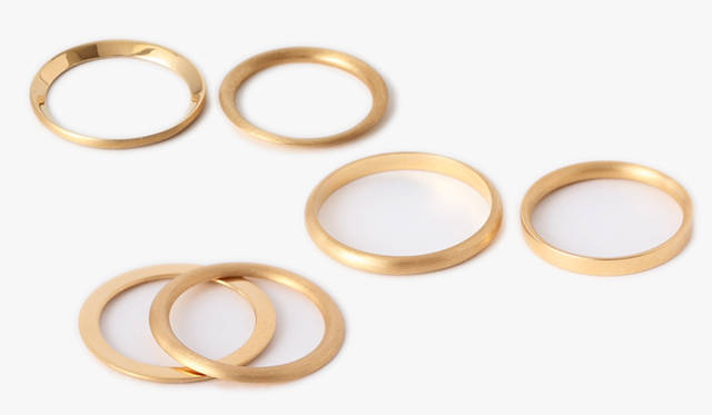 「angle ring」[K18YG] 全3種　各10万1850円