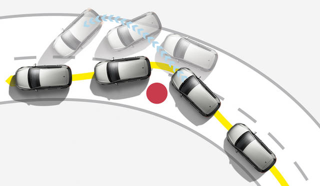 「ESP」イメージイラスト<br /><br />写真は一部装備がことなる欧州仕様車