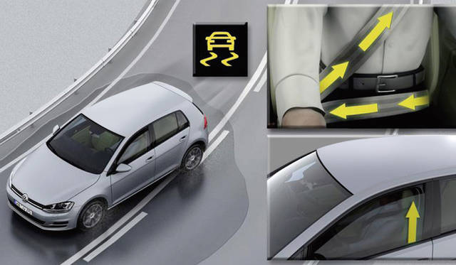 「プロアクティブ・オキュパント・プロテクション」イメージ<br /><br />写真は一部装備がことなる欧州仕様車