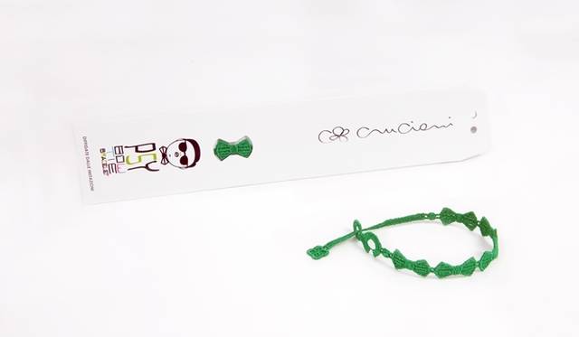 <strong>Cruciani C｜PSYとコラボレーションした第二弾ブレスレットを発売</strong>　イタリアングリーン　1890円