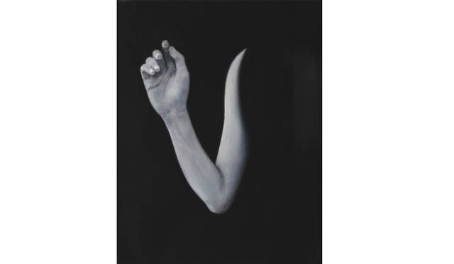 <strong>ART│ハンブルグを拠点に活動する小笠原美環の個展『beyond silence』</strong>　Hand 2012, 45 x 35 cm カンバスに油彩