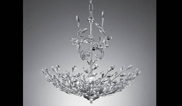 <strong>YAMAGIWA｜ヤマギワ</strong>　「B.C.SAN MICHELE（ビー・シー・サンミッシェル）」　「C2189」（サイズ：φ550×H550(全長 1070)mm、5.5kg／素材：真鍮クロームメッキ、クリスタルガラス、取付簡易型）28万8750円