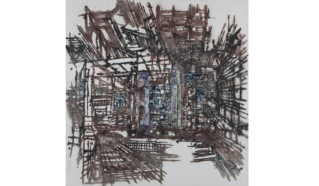 <strong>ART｜横浜美術館『Welcome to the Jungle　熱々！東南アジアの現代美術』</strong>　ホン・セクチェン 《温故知新》 2010年、墨、紙