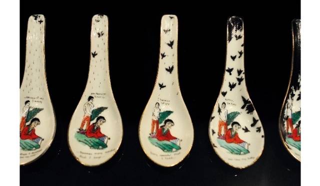 <strong>ART｜横浜美術館『Welcome to the Jungle　熱々！東南アジアの現代美術』</strong>　チャン・ユンチア 《芭蕉の娘》（部分） 2007年、油彩、陶器