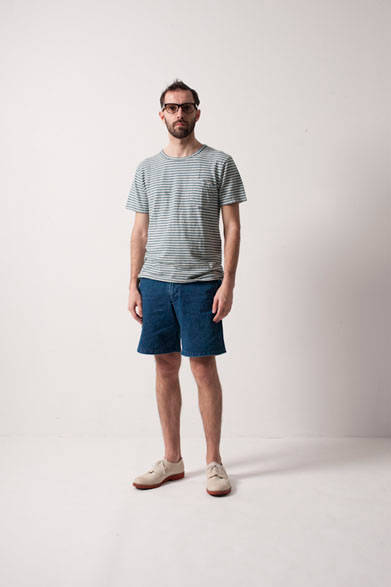 <strong>FUJITO｜フジト</strong>　 2013年夏コレクション　Border S/S Shirts7875円、Climbing Shorts1万8900円、Eye Wear2万3100円