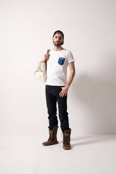 <strong>FUJITO｜フジト</strong>　 2013年夏コレクション　“fit”Pocket T Shorts6825円、Thea2万4150円、B/B Cap8400円、Boston Bag9450円