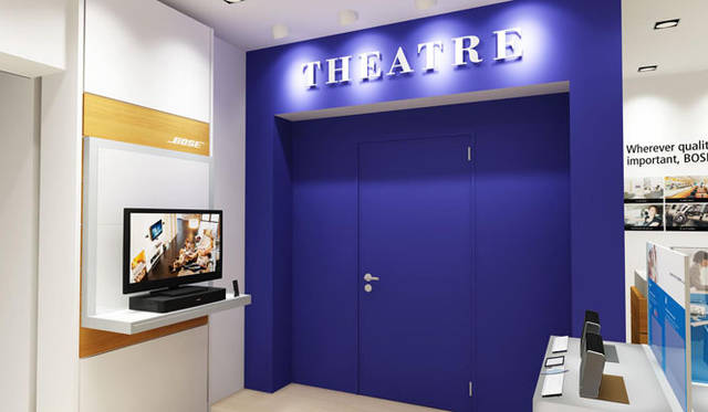 <strong>BOSE｜ボーズ</strong>　グランフロント大阪「ボーズ・ダイレクトストア グランフロント大阪」 店内に設けられた専用のシアタールーム
