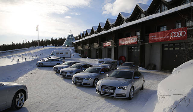 冬季はアウディが使用しているガレージ。ここで日々、クルマはチェックとメンテナンスを受ける。とはいえ、よほどのことがない限り、基本的にはノートラブルだという