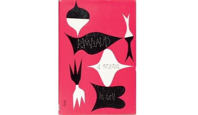 <strong>ART｜『カリフォルニア・デザイン1930-1965－モダン・リヴィングの起源－』</strong>　アルヴィン・ラスティグ ニュー・ディレクションズ社（出版） 『地獄の季節』（装丁）　1945年 カリフォルニア・デザイン美術館蔵 Museum of California Design, Los Angeles, Gift of Mark and Maura Resnick A SEASON IN HELL by Arthur Rimbaud, © 1945 by Alvin Lustig. Reprinted by permission of New Directions Publishing Corp.