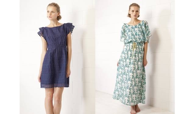 <strong>Velnica｜ヴェルニカ、伊勢丹新宿店に期間限定ストアをオープン</strong>　伊勢丹限定ドレス　（左より）　2万5200円、2万7300円