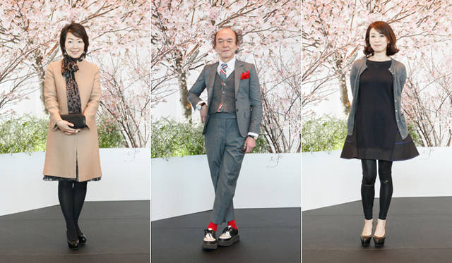 <strong>BOTTEGA VENETA｜ボッテガ・ヴェネタ</strong>　写真左から、25ans／Richesse編集長の十河ひろ美、GQ編集長の鈴木正文、NUMERO編集長の田中杏子