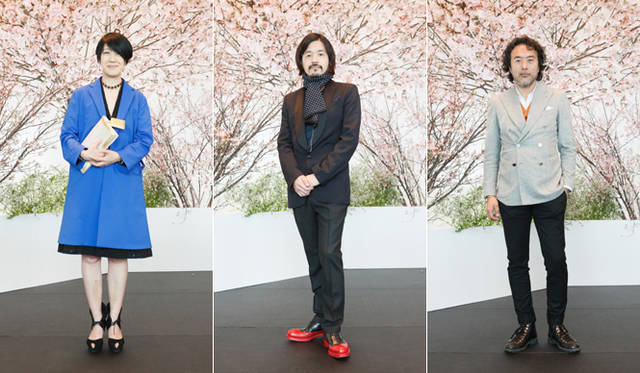 <strong>BOTTEGA VENETA｜ボッテガ・ヴェネタ</strong>　GINZA編集長の中島敏子、スタイリストの祐真朋樹、LEON編集長の前田陽一郎