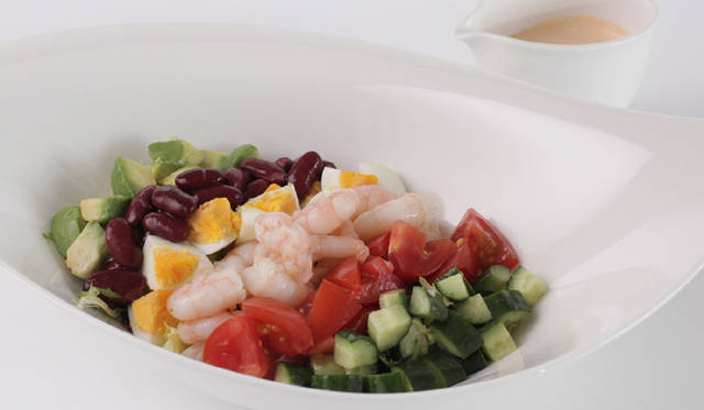 <strong>GRAHAM’S CAFE Los Angeles｜グラムズ カフェ ロサンゼルス</strong>　「シュリンプコブサラダ」 1300円