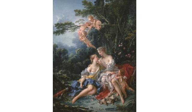 <strong>ART｜本国フランスもうらやむ珠玉のコレクション『プーシキン美術館展 フランス絵画300年』</strong>　フランソワ・ブーシェ 　ユピテルとカリスト 1744年　©The State Pushkin Museum of Fine Arts, Moscow　　