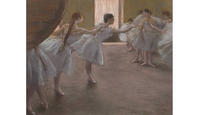<strong>ART｜本国フランスもうらやむ珠玉のコレクション『プーシキン美術館展 フランス絵画300年』</strong>　エドガー・ドガ 　バレエの稽古　1875-77年頃　©The State Pushkin Museum of Fine Arts, Moscow