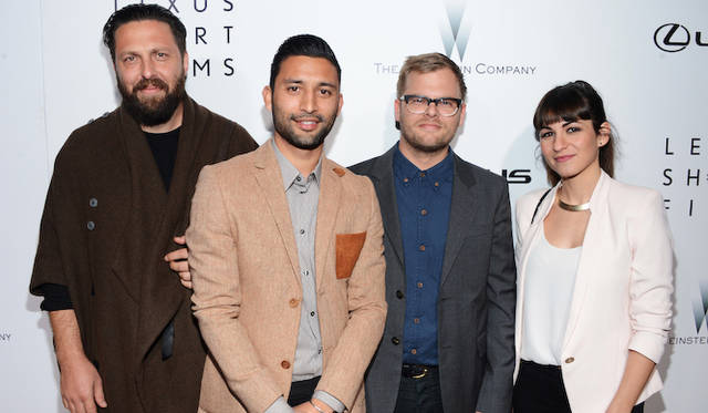 左からショートフィルムの監督 キャンベル・フーパー氏、ジャスティン・ティッピング氏、ジョエル・ケファーリ氏、クリスティーナ・モリーノ氏