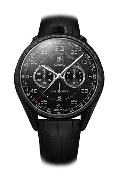 「Carrera Carbon Calibre 1887 Concept Chronograph｜カレラ カーボン 1887 コンセプト クロノグラフ」ケース径45mm、カーボン マトリックス コンポジット（CMC）ケース、価格未定、発売時期未定