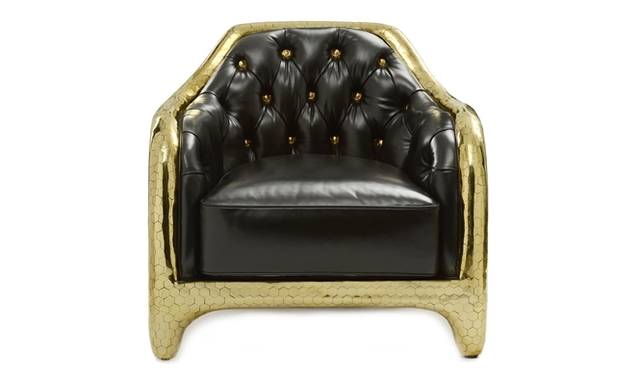 <strong>VERSACE｜ザ・ハース・ブラザーズとコラボレーションしたホームコレクションを発表</strong>　Honeycomb Club Chair　価格未定