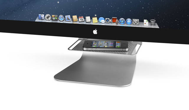 <strong>FOCAL POINT｜フォーカルポイントコンピュータ</strong>　モニターアクセサリー「Twelve South BackPack v3」　Apple Thunderbolt Displayなら前向きにも設置できる