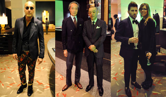 <strong>STRASBURGO｜ストラスブルゴ</strong>　左からデザイナーのガブリエレ・パシーニ氏、弊誌クリエイティブディレクターの大住憲生、『ENGINE』クリエイティブ・ディレクターの松尾健太郎氏、ラルディーニのアレッシオ・ラルディーニ氏