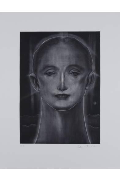 舟越桂「遠い月」2013　©ANDO GALLERY