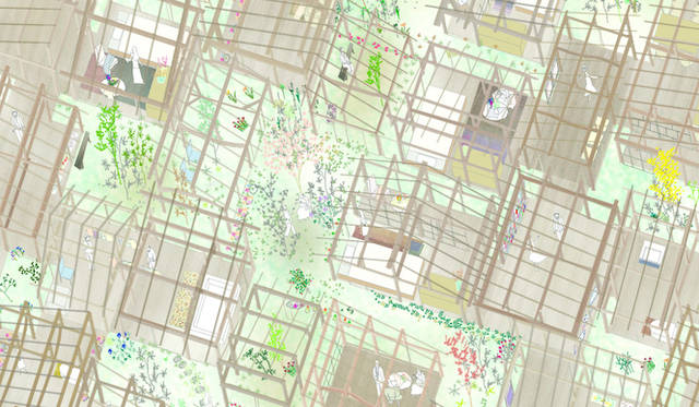 <strong>AAF通信│建築レクチュアシリーズ217</strong> 　「グループホーム」 取り壊し予定となっている家屋の一部を、曳家(ひきや)という手法で日本全国から集め組み合わせてつくる建築