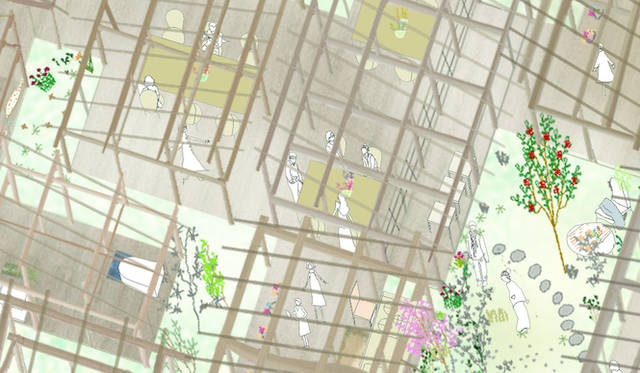 <strong>AAF通信│建築レクチュアシリーズ217</strong> 　「グループホーム」 取り壊し予定となっている家屋の一部を、曳家(ひきや)という手法で日本全国から集め組み合わせてつくる建築