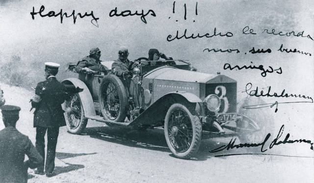 1913年、スペイン・グランプリでのシルヴァーゴースト