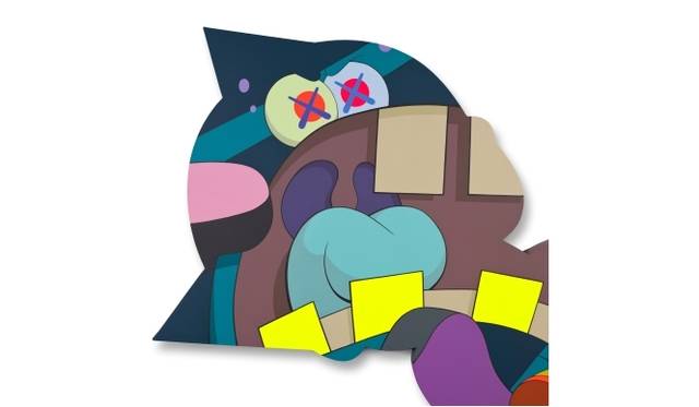 <strong>ART│カイカイキキギャラリーでカウズ『Ohhh...』展を開催</strong>　作品の一部　Ohhh…, 2013 Acrylic on canvas 1473 x 2946 x 44 mm (installed)838 x 3048 x 44 mm (The smallest dimensions)