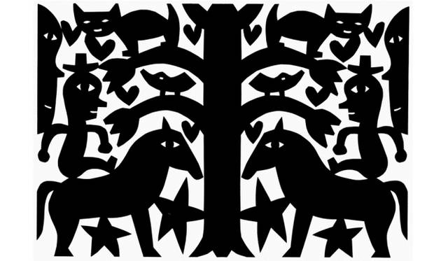 <strong>ART｜ジャド・フェアの新作切り絵展『Powerful Love』</strong>　Riding Horse In The Morning