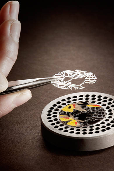 「Attrape Moi｜アトラップ・モワ」　ブラックとイエローの蝶のモチーフ