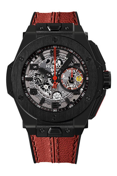 「Big Bang Ferrari All Black｜ビッグ・バン フェラーリ オールブラック」　ケース径45mm、ブラックセラミックケース、275万1000円（予価）、今夏発売予定、世界1000本限定